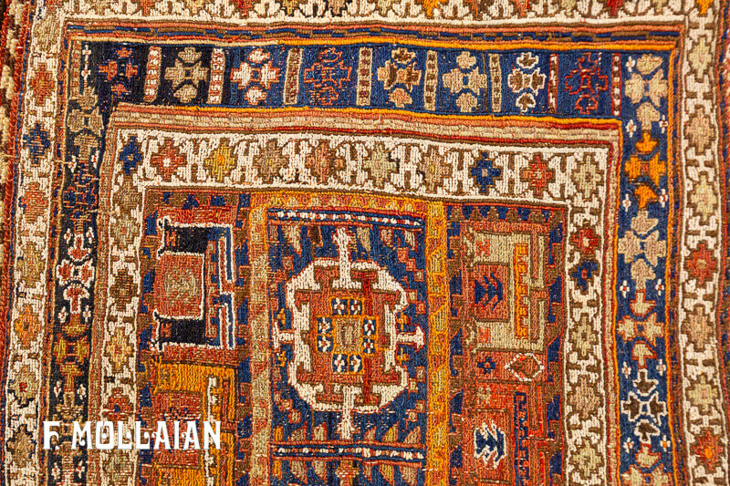 Antique Persian Sirjan Sella Rug (96x76 cm)